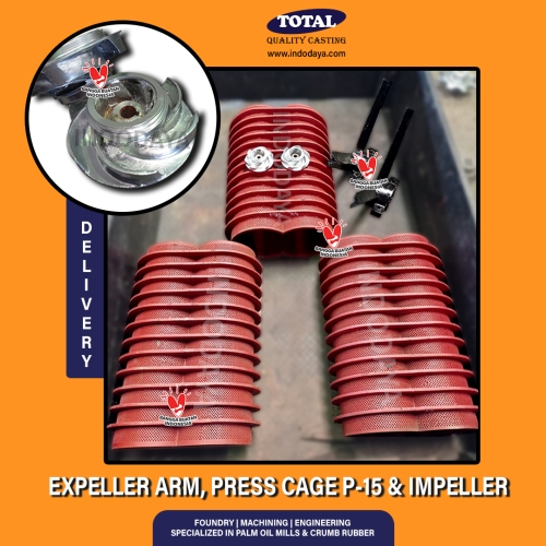 Expeller arm, Press cage, Impeller arm