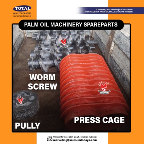PRESS CAGE, WORM SCREW & PULLY