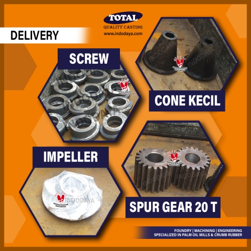 Screw, Impeller, Cone Kecil, Spur Gear 20T